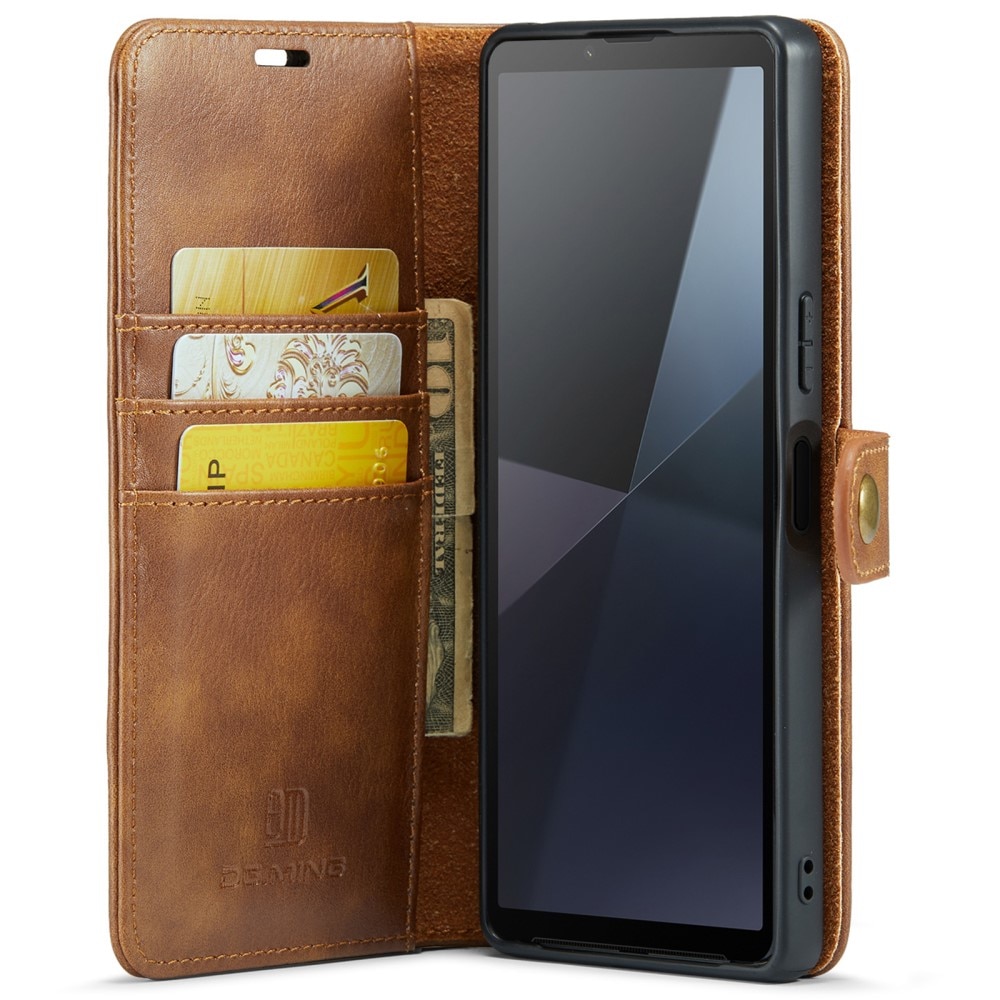 Cartera Magnet Wallet Sony Xperia 10 VI Cognac