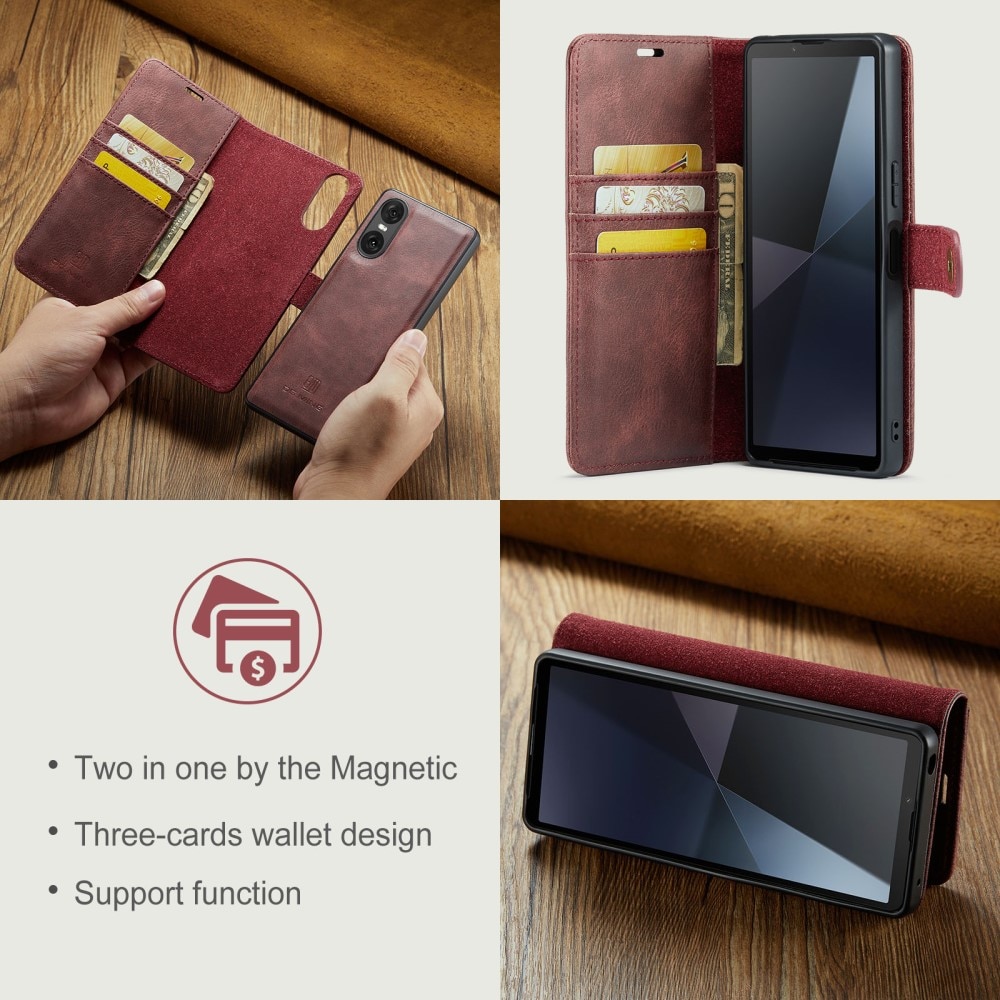 Cartera Magnet Wallet Sony Xperia 10 VI Red