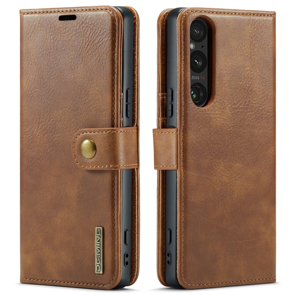 Cartera Magnet Wallet Sony Xperia 1 VI Cognac