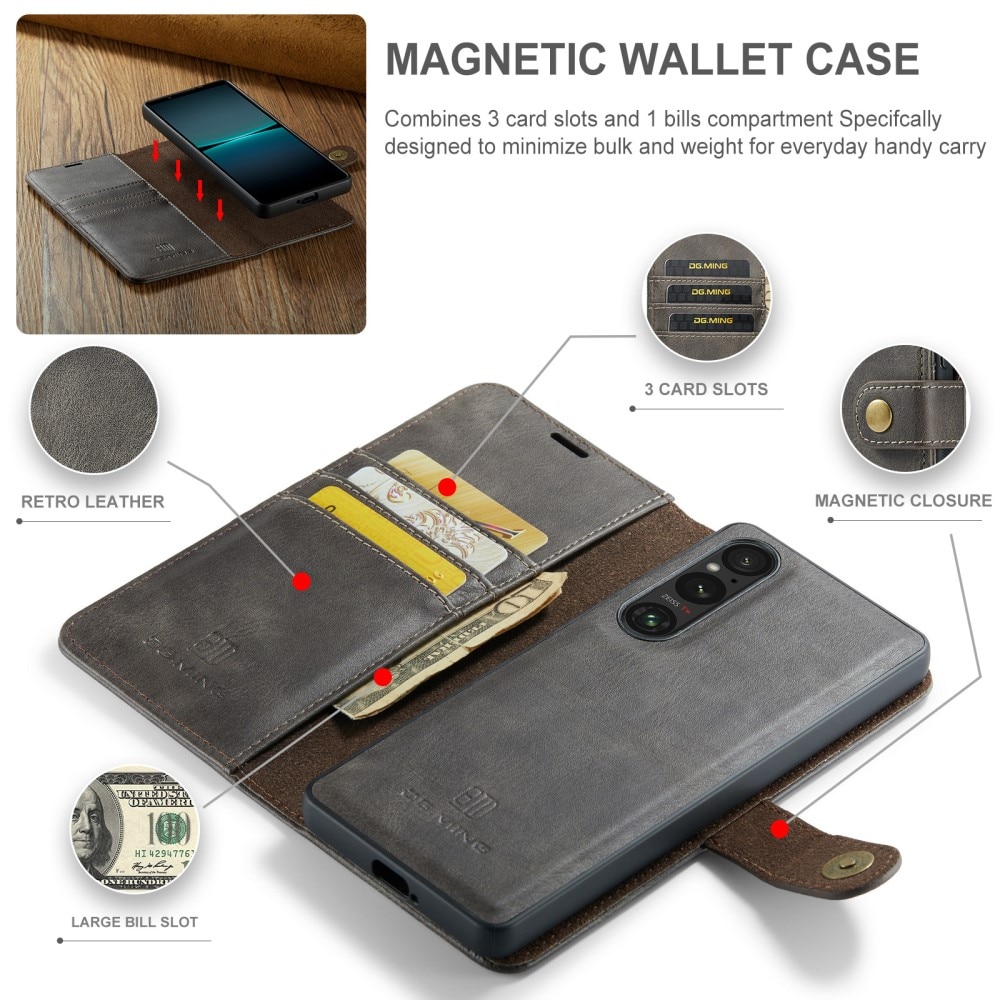 Cartera Magnet Wallet Sony Xperia 1 VI Brown