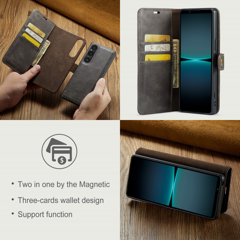 Cartera Magnet Wallet Sony Xperia 1 VI Brown