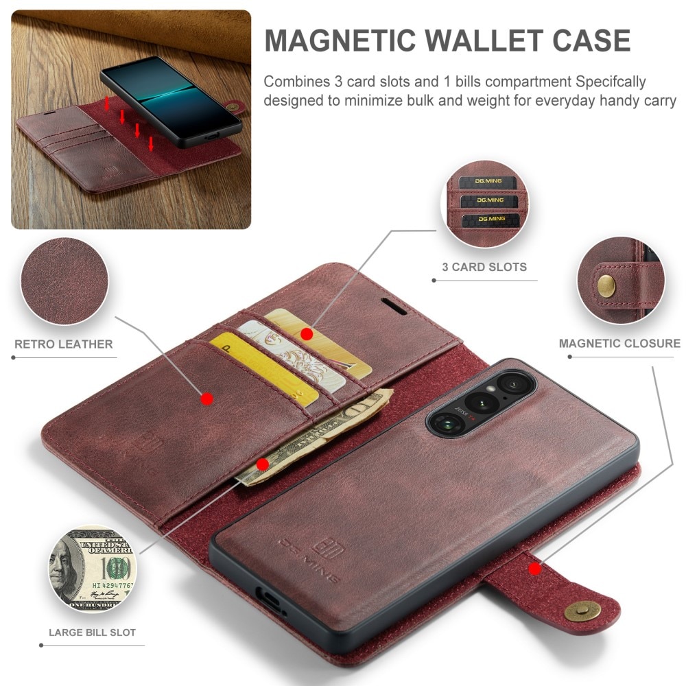 Cartera Magnet Wallet Sony Xperia 1 VI Red