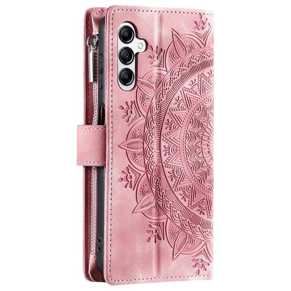 Funda Mandala tipo billetera Samsung Galaxy S24 FE, rosado