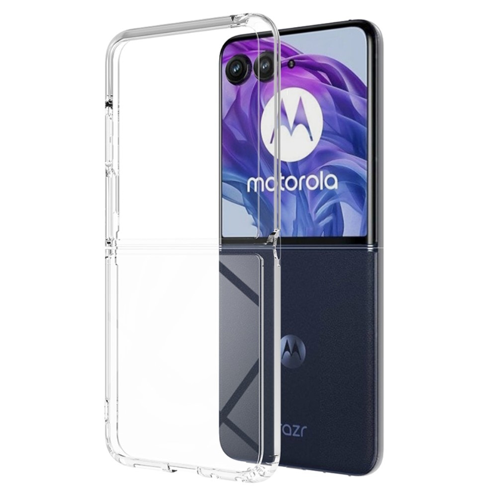 Funda híbrida para Motorola Razr 50 Ultra transparente