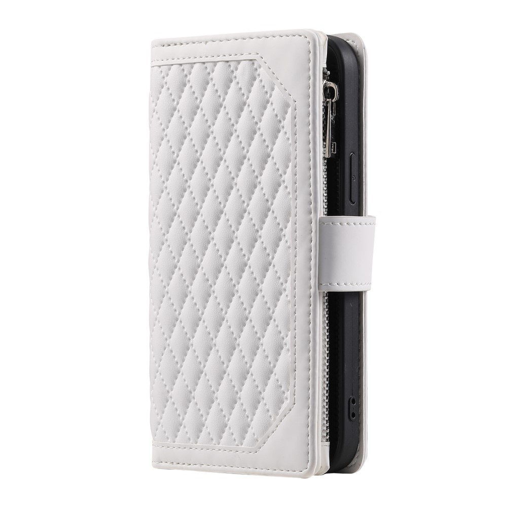 Funda acolchada tipo billetera iPhone 16 Pro Blance