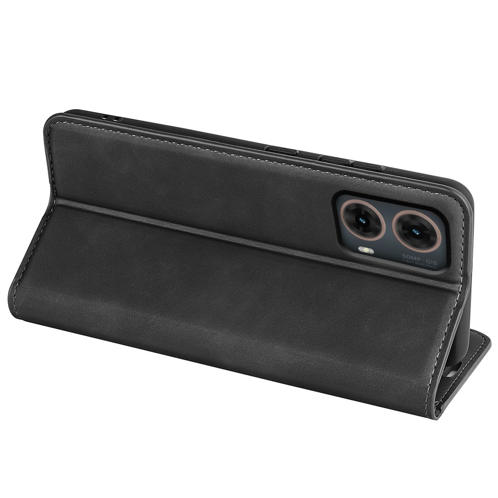 Funda delgada cartera Motorola Moto G85 negro