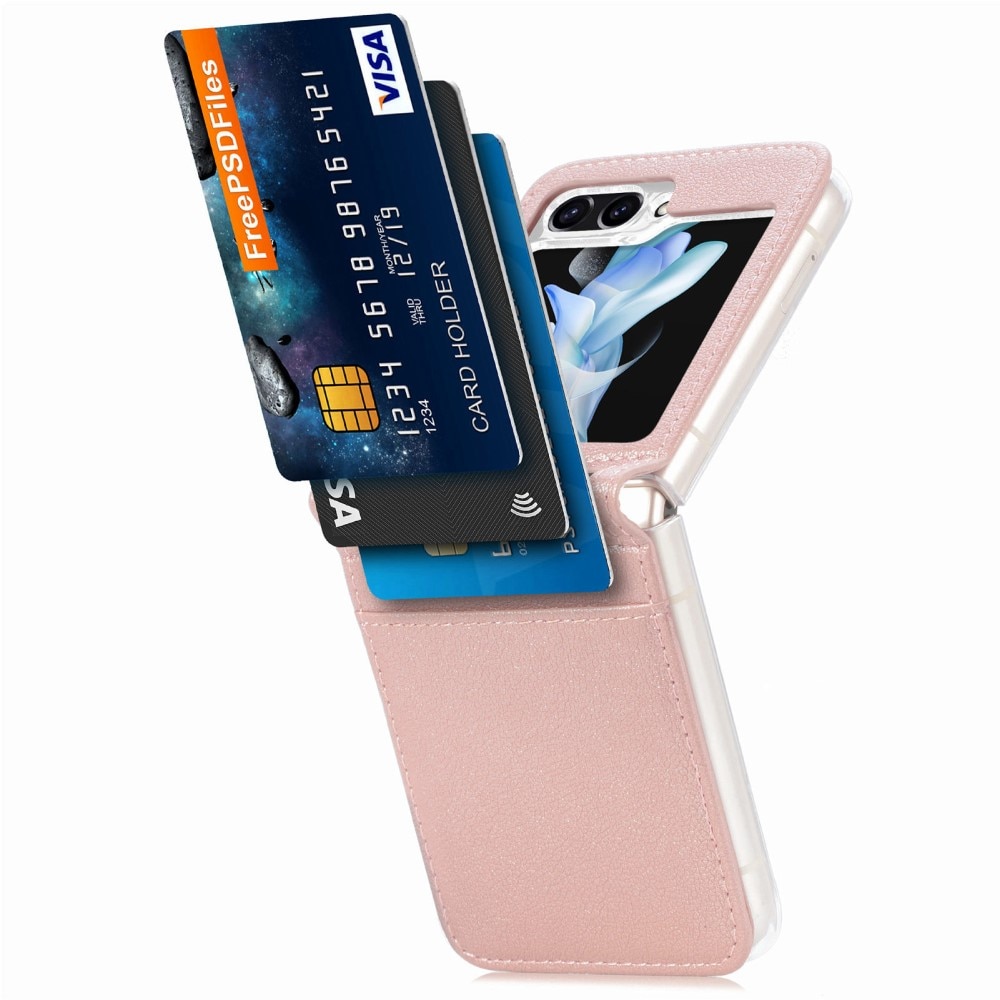 Cartera Slim Card Wallet Samsung Galaxy Z Flip 6 rosado