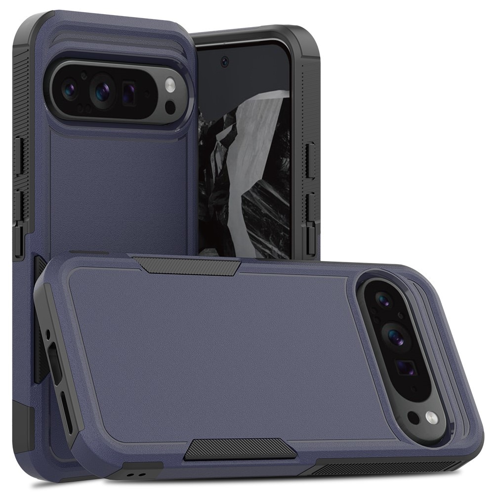 Funda híbrida Off-road Google Pixel 9 Pro XL, azul oscuro