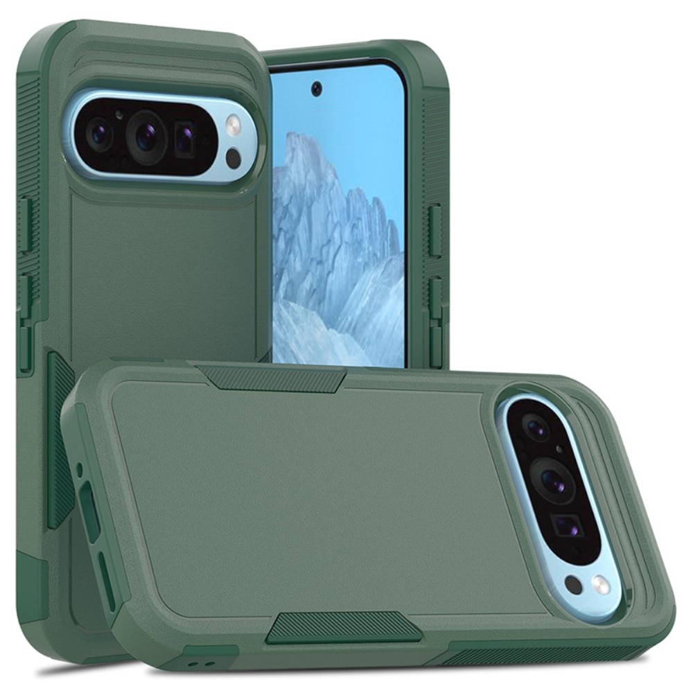 Funda híbrida Off-road Google Pixel 9, verde