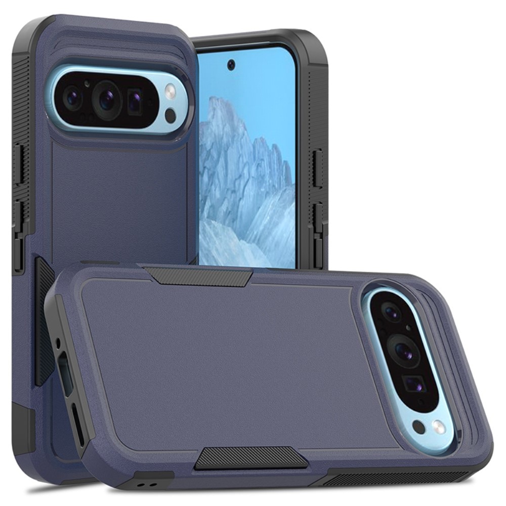 Funda híbrida Off-road Google Pixel 9, azul oscuro