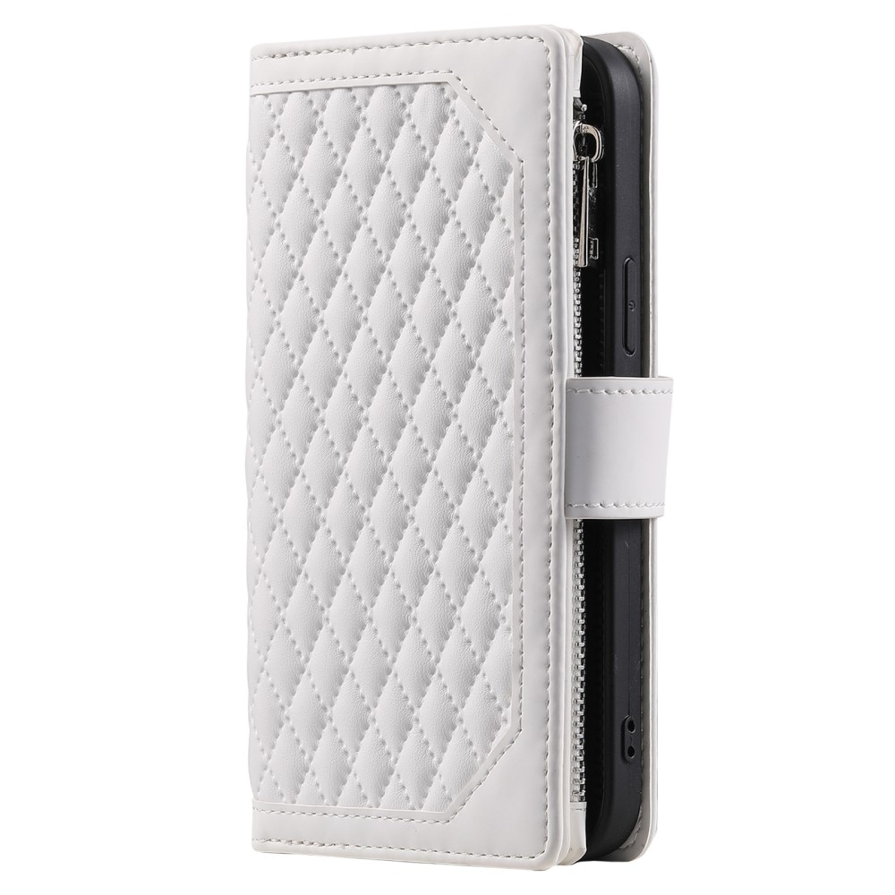 Funda acolchada tipo billetera iPhone 16 Blance