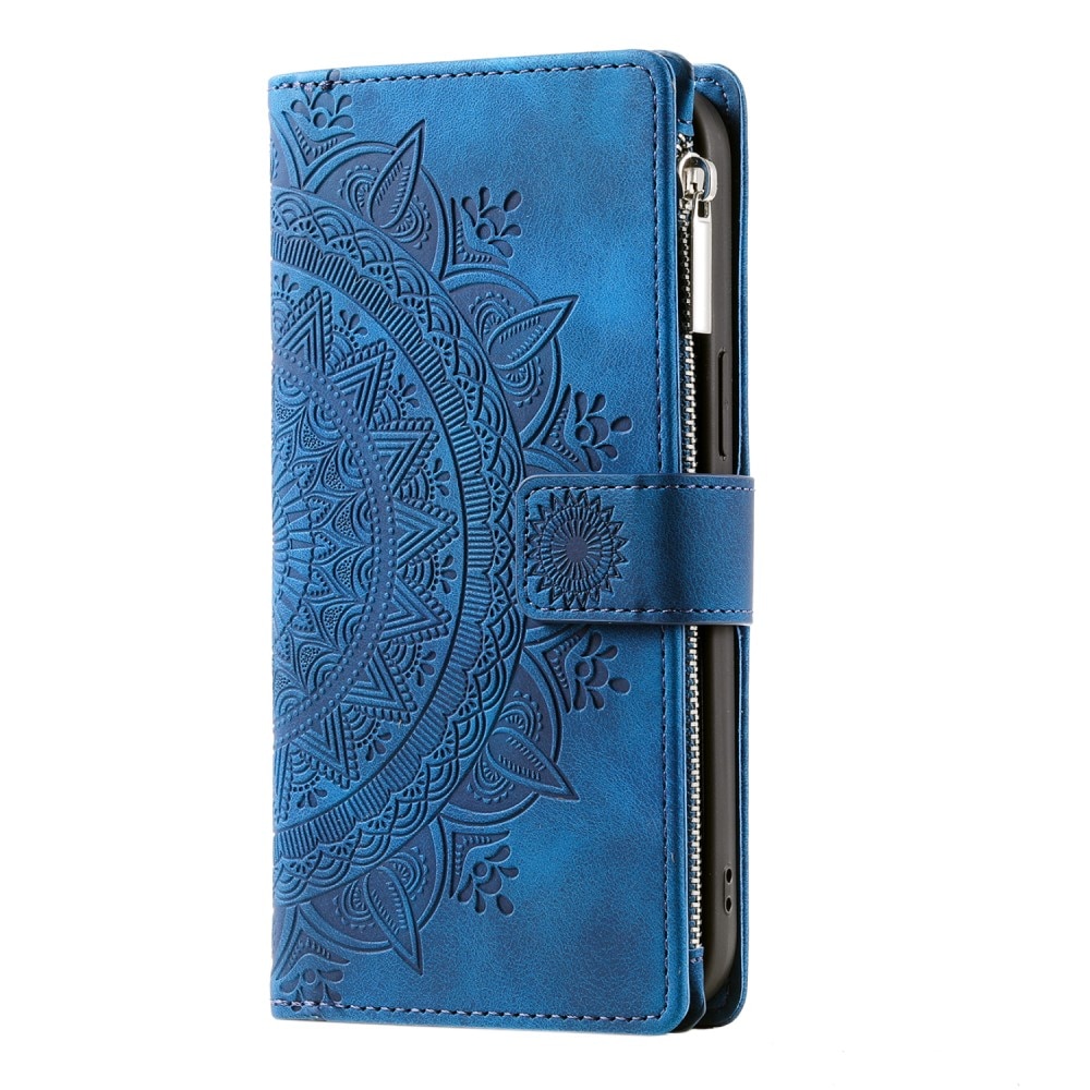 Funda Mandala tipo billetera Samsung Galaxy A16, azul