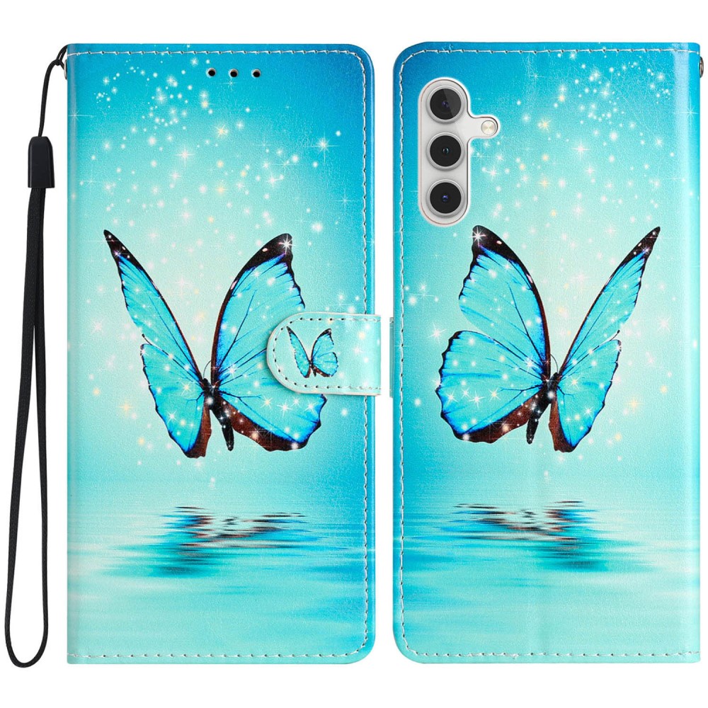 Funda cartera Samsung Galaxy A16 mariposas azules