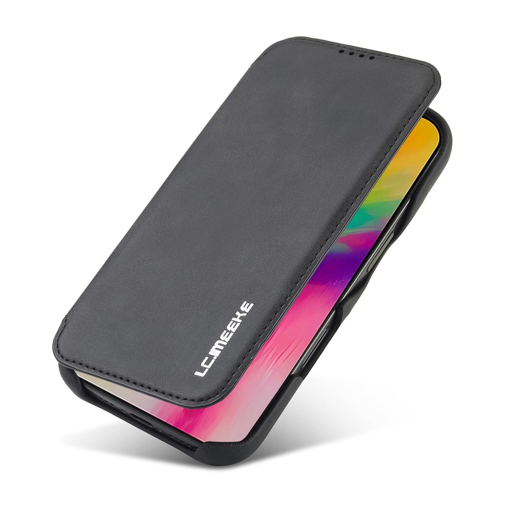 Funda delgada con solapa iPhone 16 Pro negro