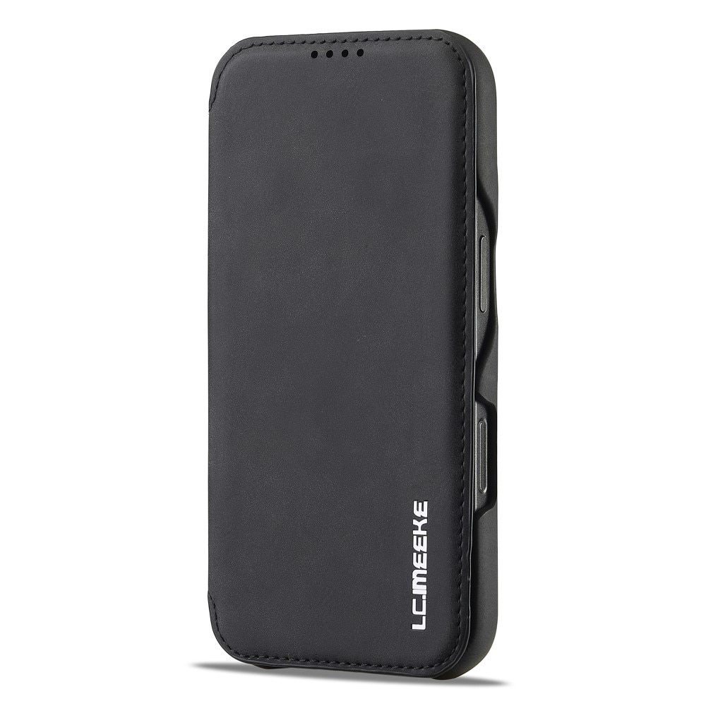 Funda delgada con solapa iPhone 16 Pro negro