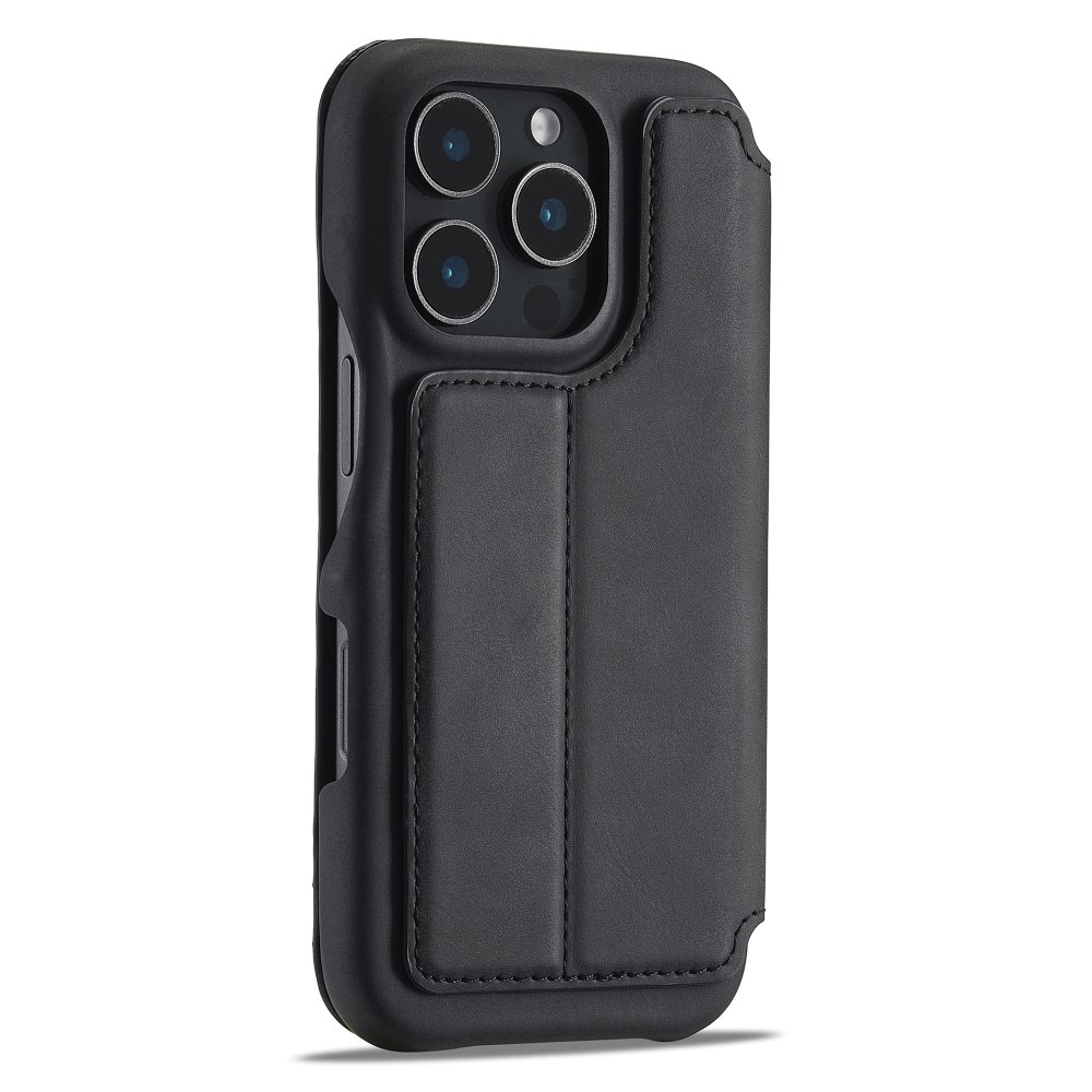 Funda delgada con solapa iPhone 16 Pro negro