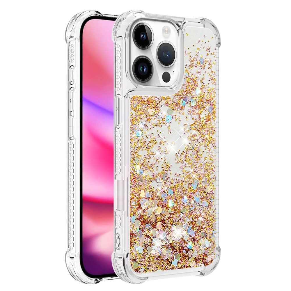 Funda Glitter Powder TPU iPhone 16 Pro oro