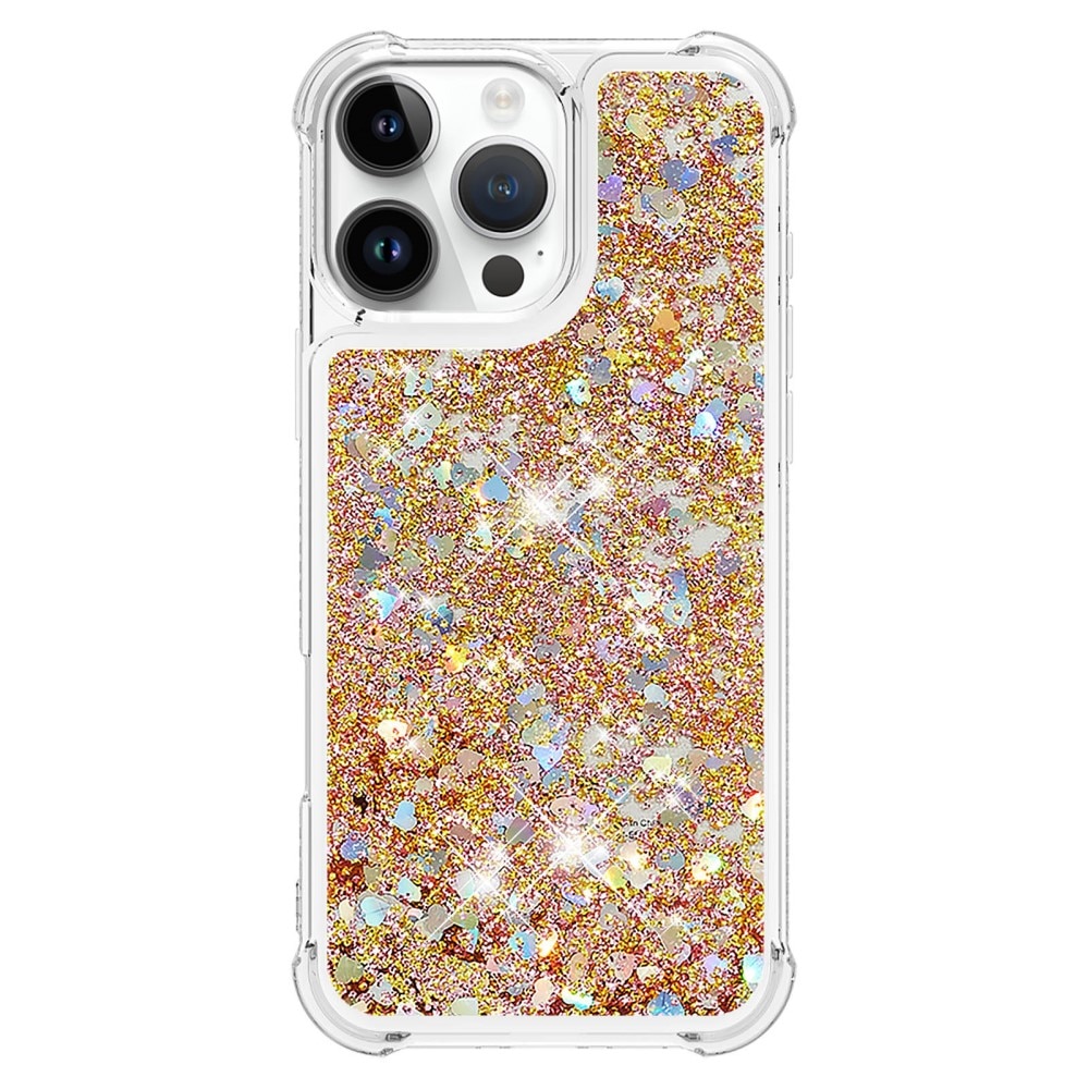 Funda Glitter Powder TPU iPhone 16 Pro oro