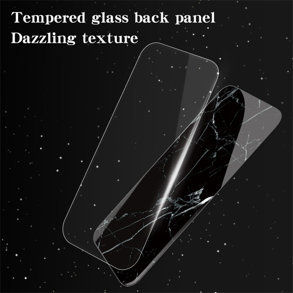 Funda vidrio templado iPhone 16 Pro mármol negro