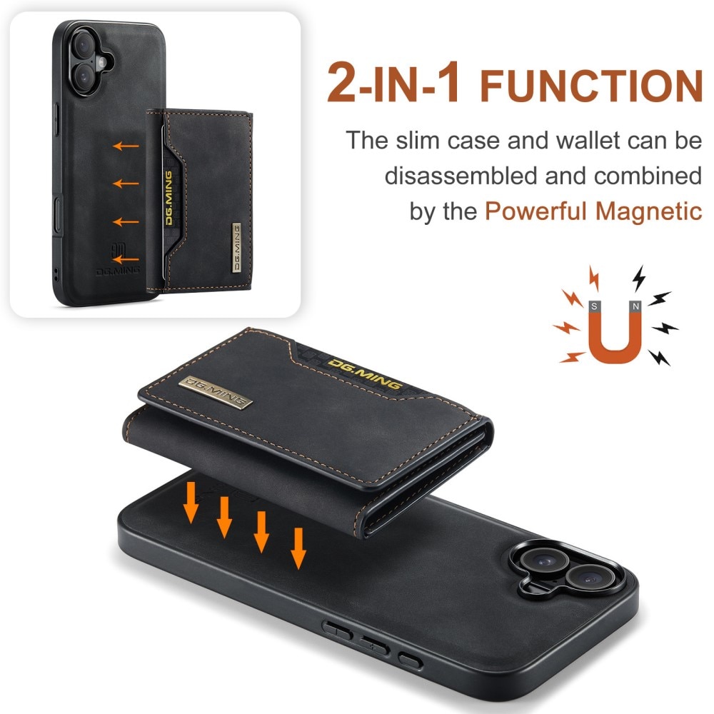 Funda Magnetic Card Slot iPhone 16 Black