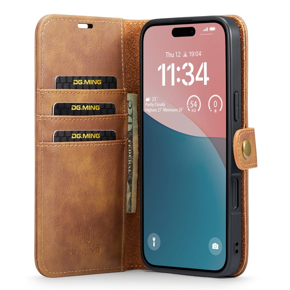 Cartera Magnet Wallet iPhone 16 Plus Cognac