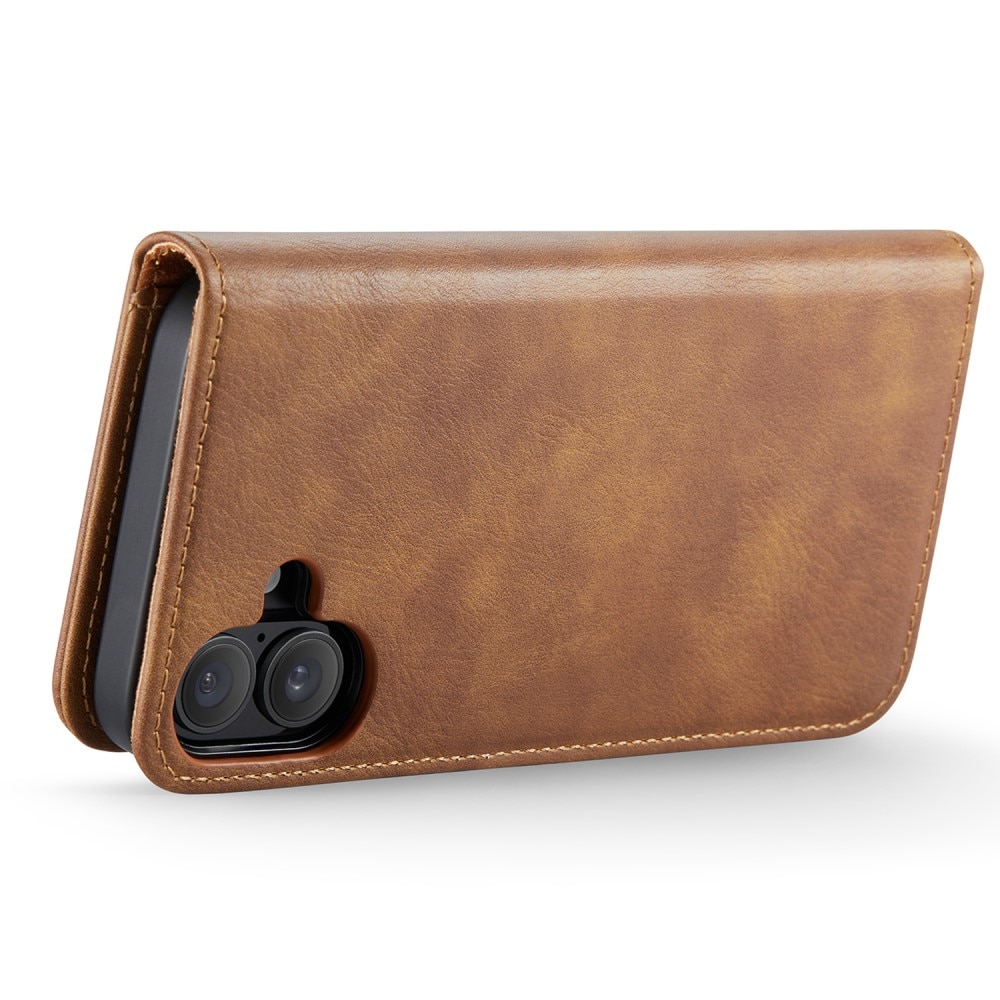 Cartera Magnet Wallet iPhone 16 Plus Cognac