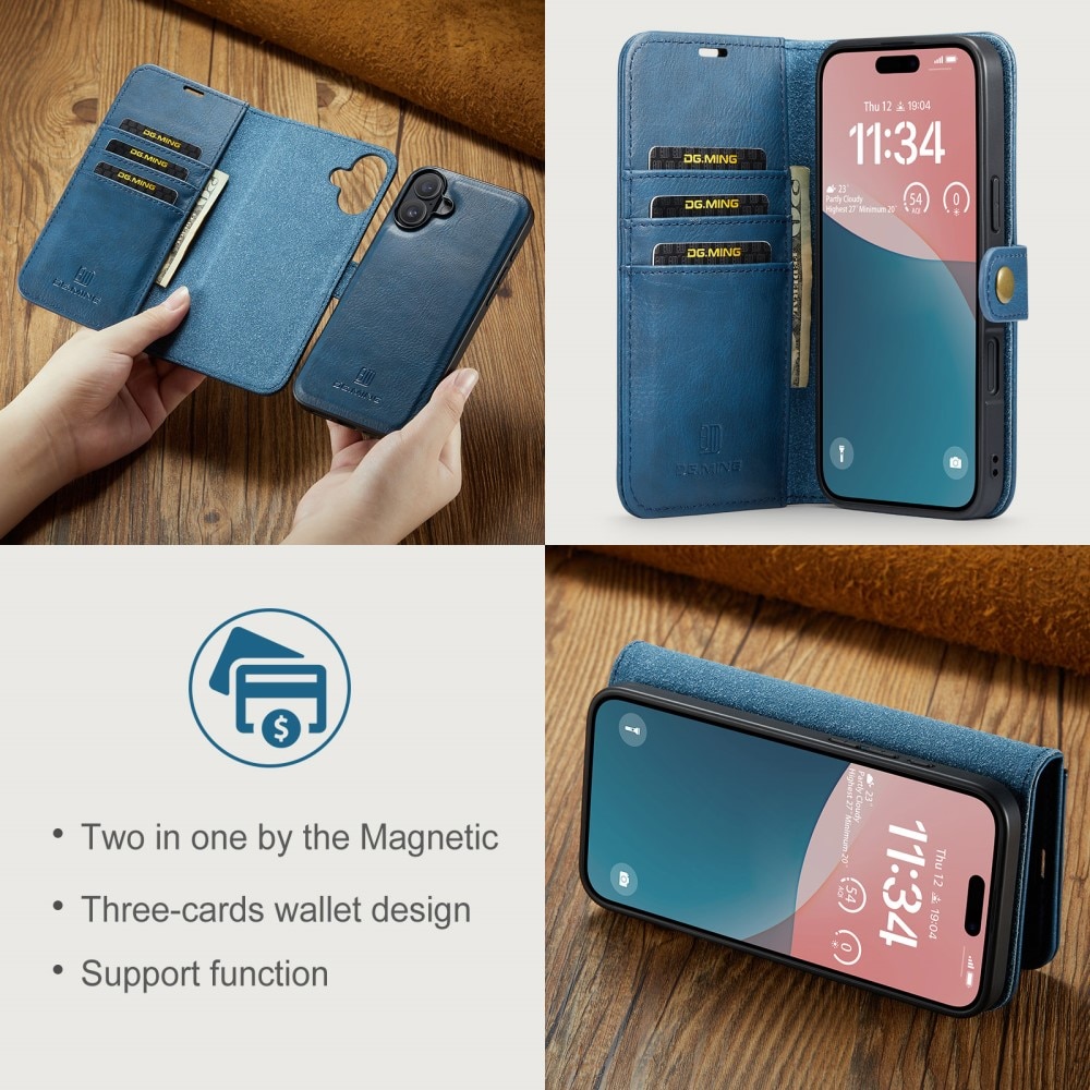 Cartera Magnet Wallet iPhone 16 Plus Blue