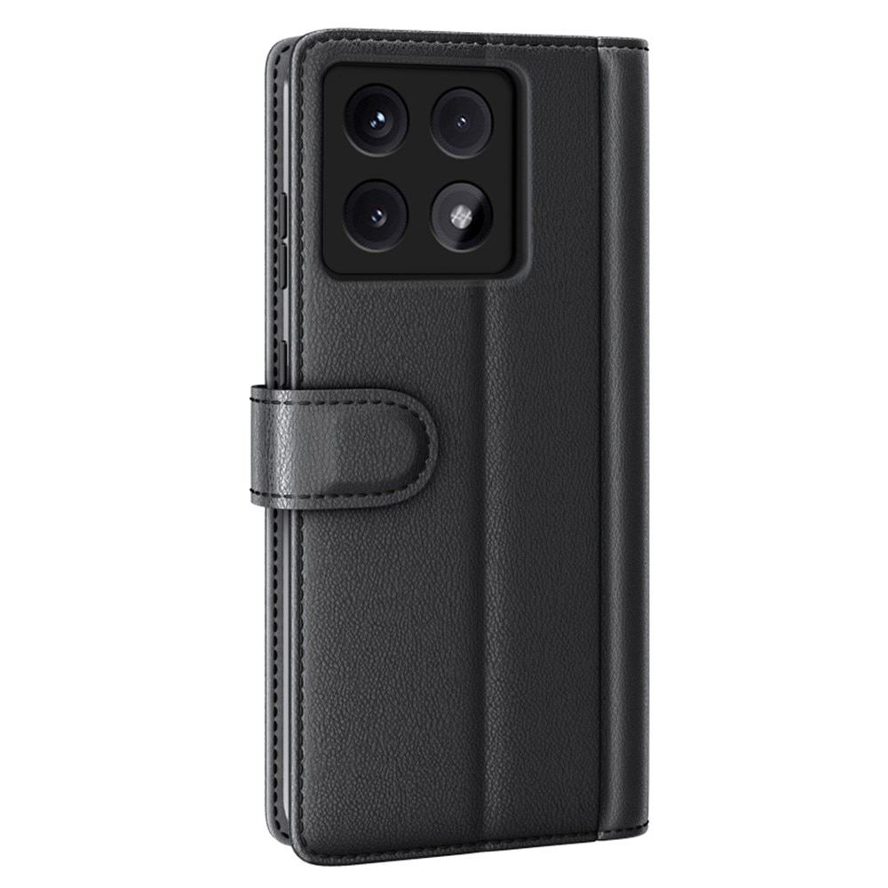 Funda de cuero genuino Xiaomi 14T Pro, negro