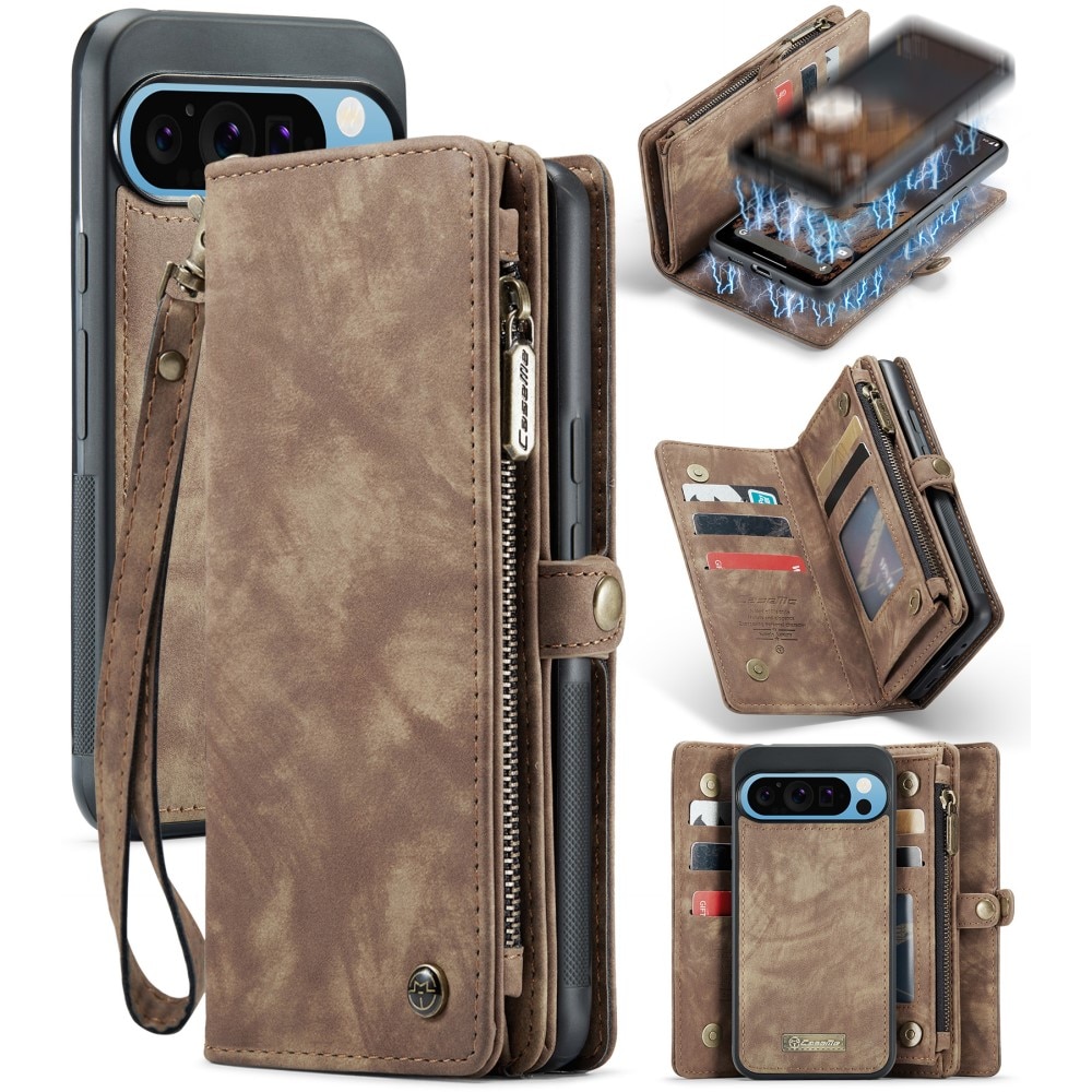 Cartera Multi-Slot Google Pixel 9 Pro XL marrón