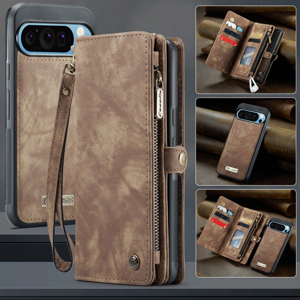 Cartera Multi-Slot Google Pixel 9 Pro XL marrón