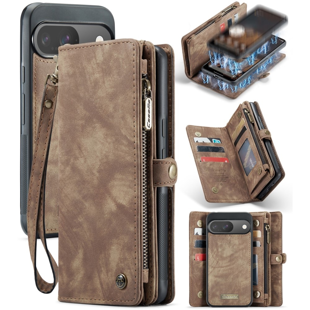 Cartera Multi-Slot Google Pixel 9 marrón