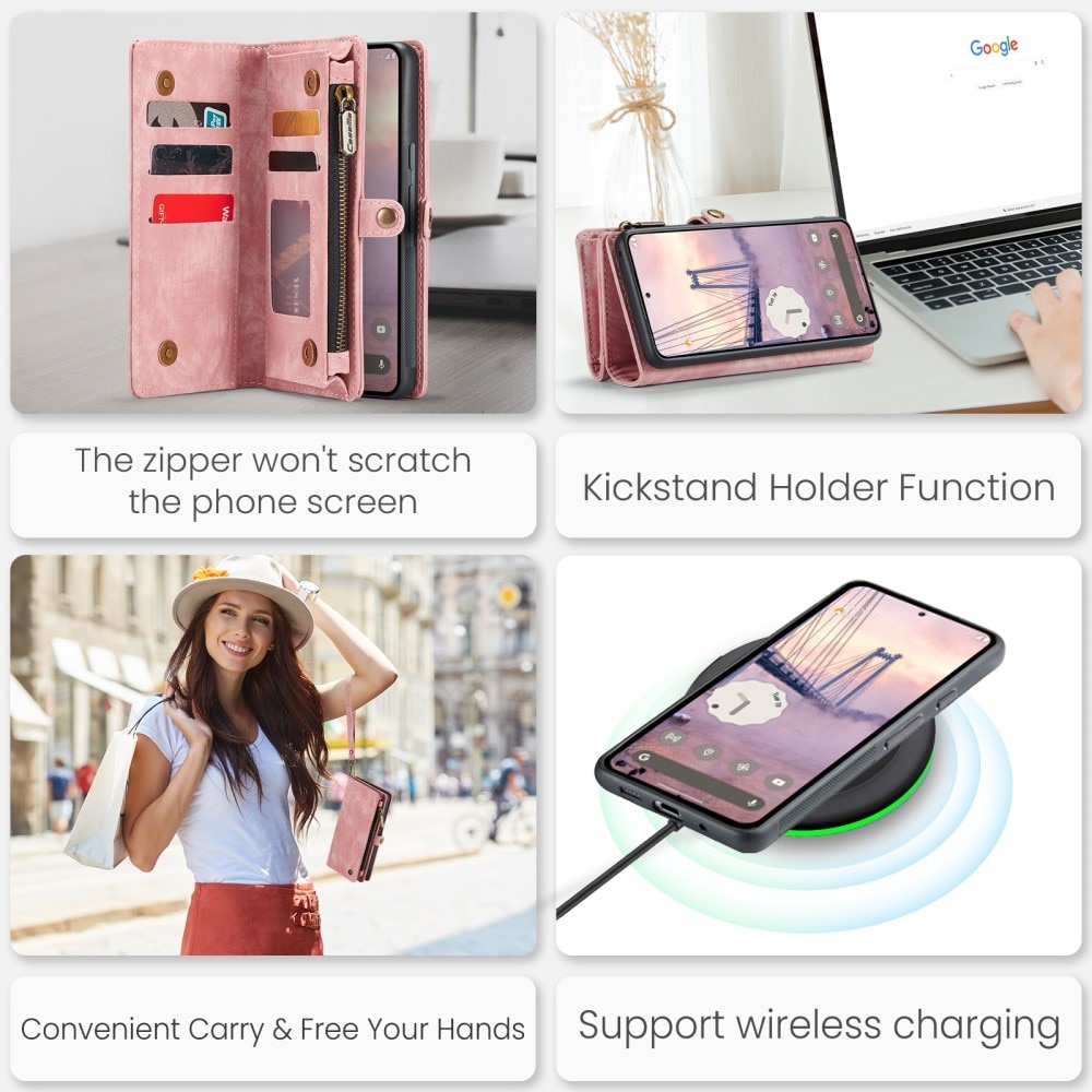 Cartera Multi-Slot Google Pixel 9 Pro rosado