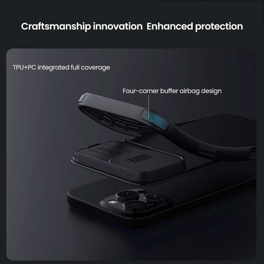 Funda CamShield iPhone 16 Pro negro