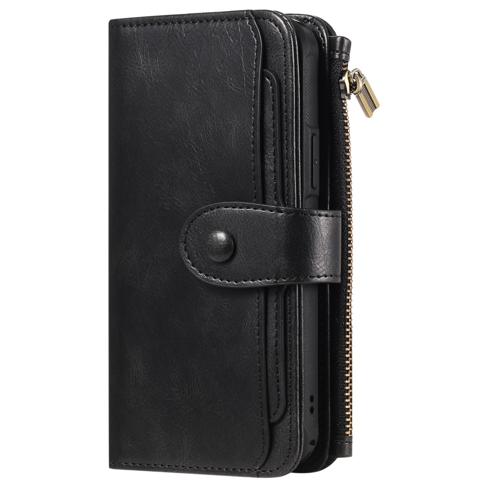 Magnet Leather Multi Wallet iPhone 16 Pro negro