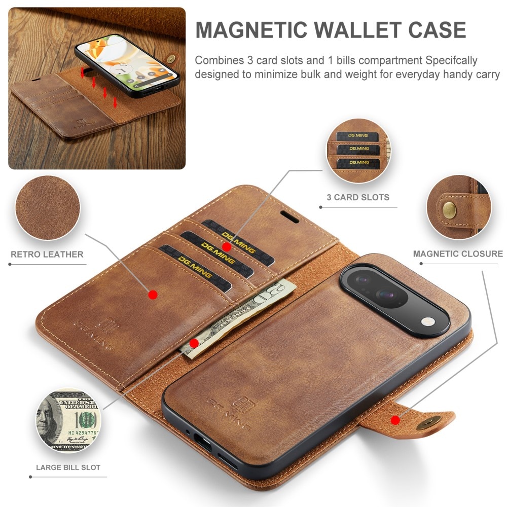 Cartera Magnet Wallet Google Pixel 9 Pro Cognac