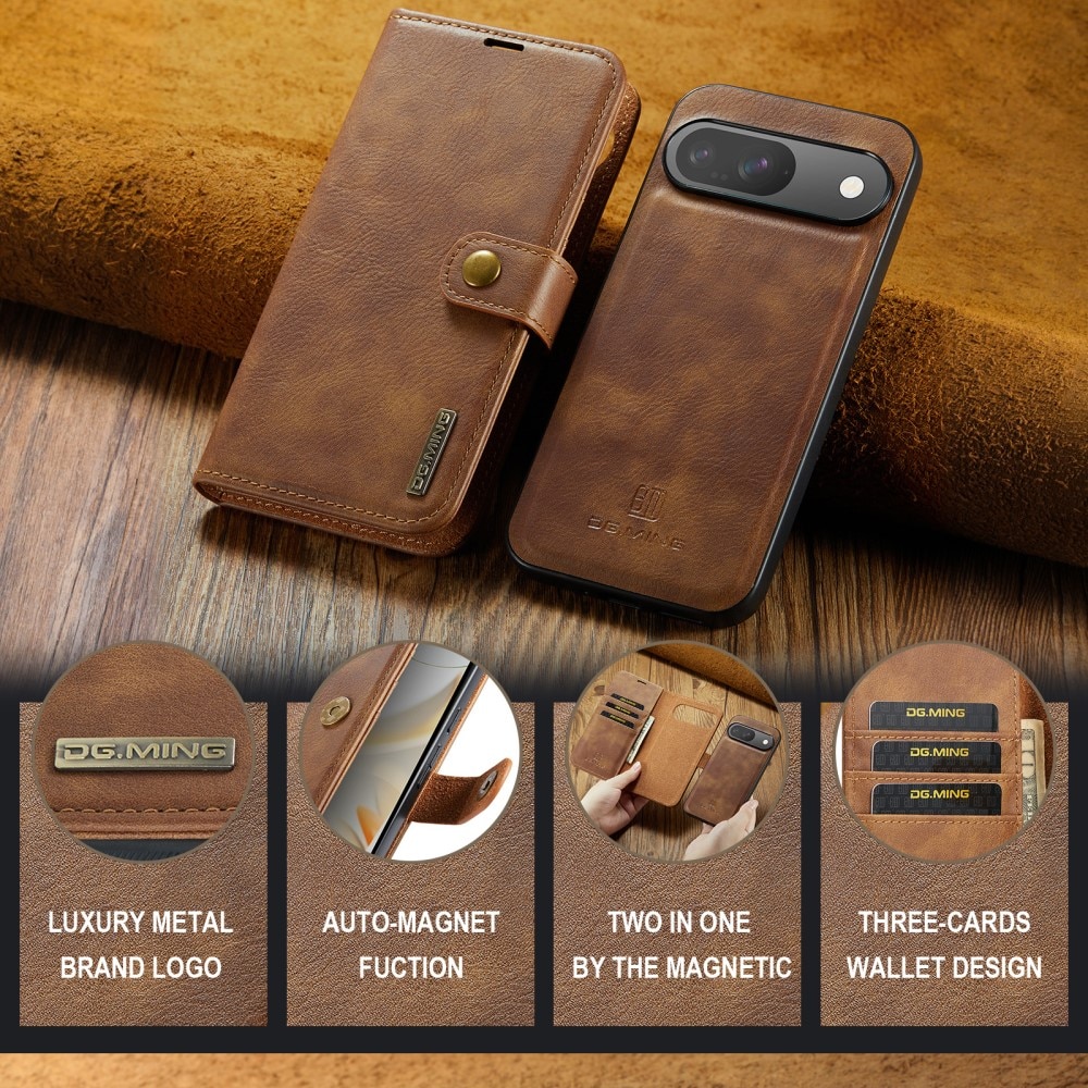 Cartera Magnet Wallet Google Pixel 9 Pro Cognac