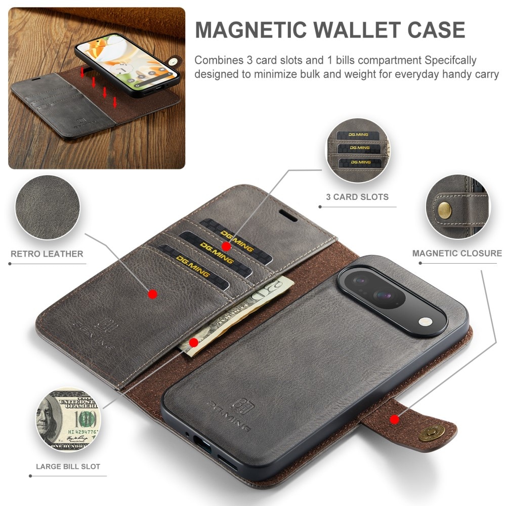 Cartera Magnet Wallet Google Pixel 9 Pro Brown