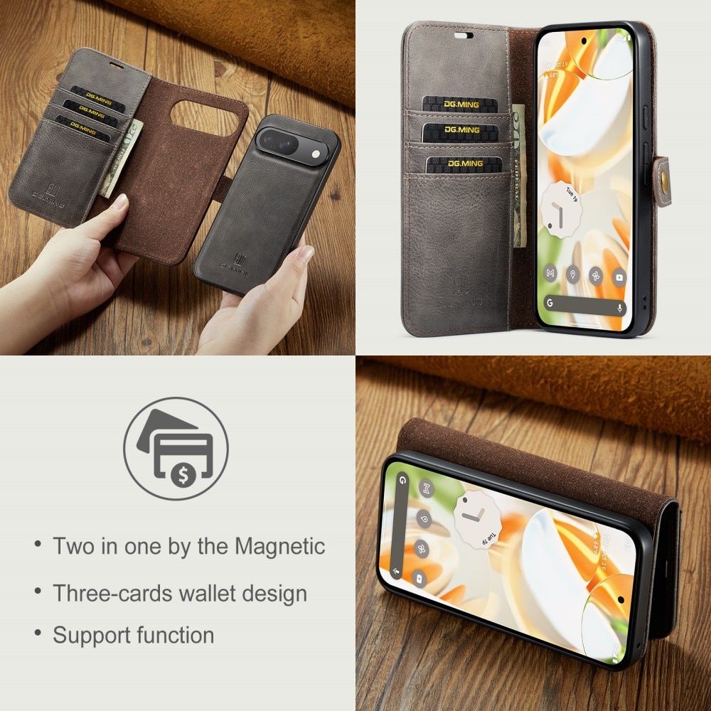 Cartera Magnet Wallet Google Pixel 9 Brown