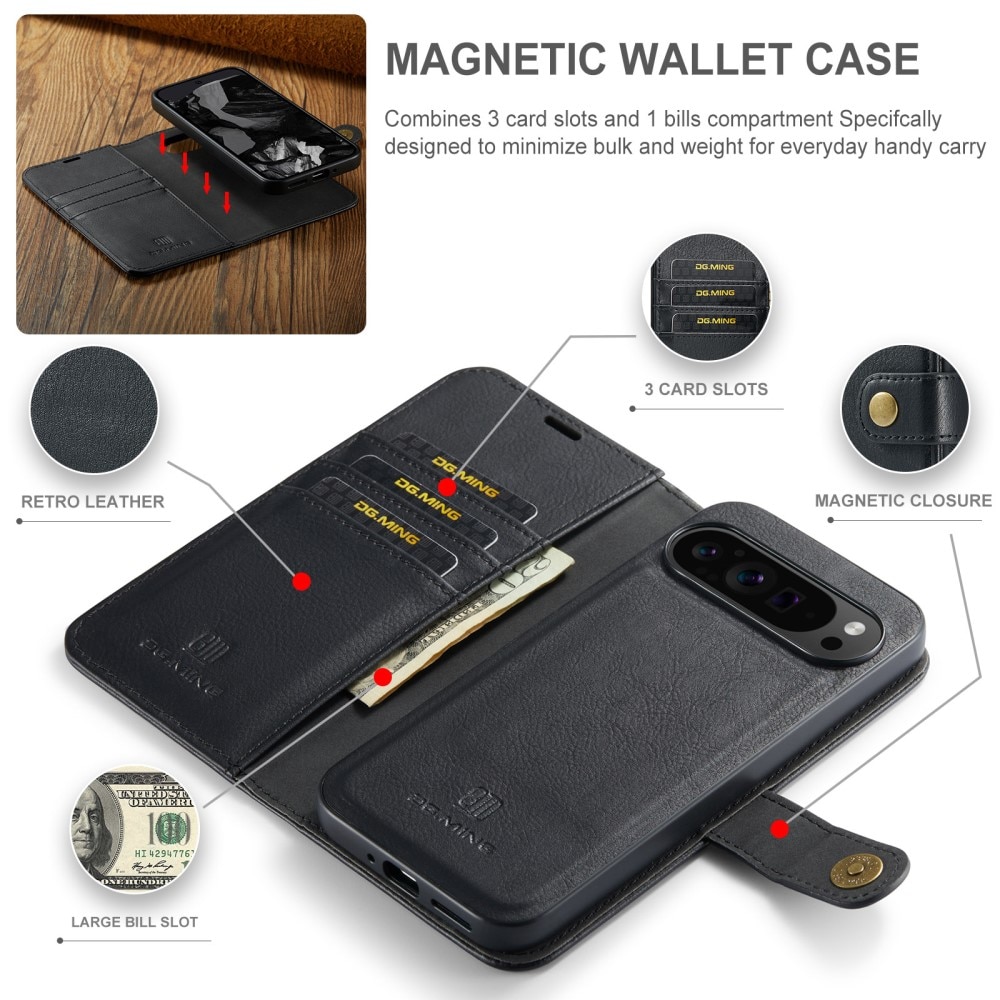 Cartera Magnet Wallet Google Pixel 9 Pro XL Black