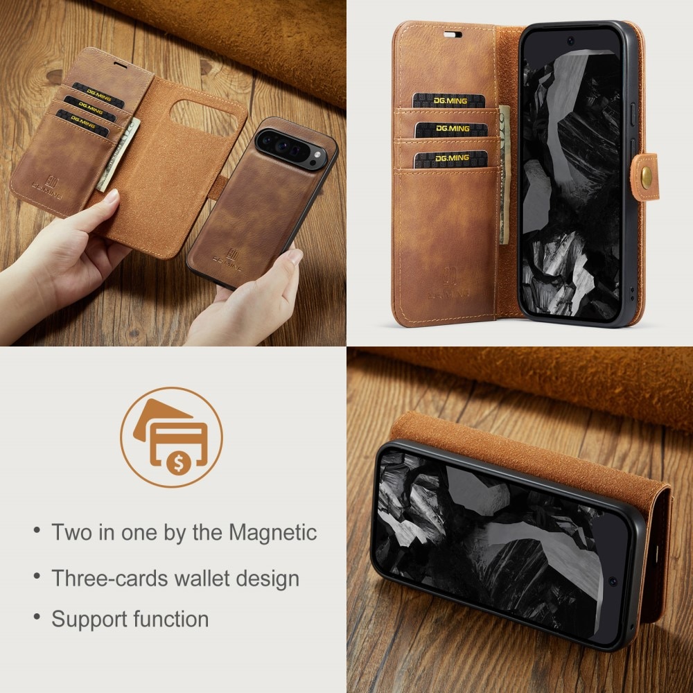 Cartera Magnet Wallet Google Pixel 9 Pro XL Cognac