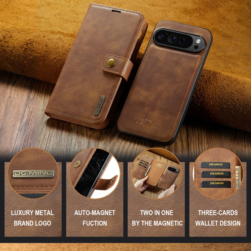 Cartera Magnet Wallet Google Pixel 9 Pro XL Cognac