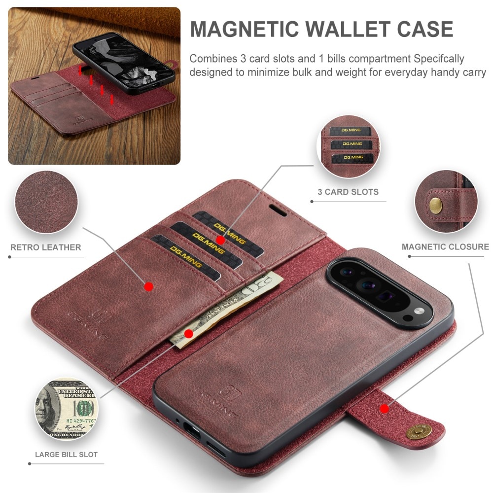 Cartera Magnet Wallet Google Pixel 9 Pro XL Red