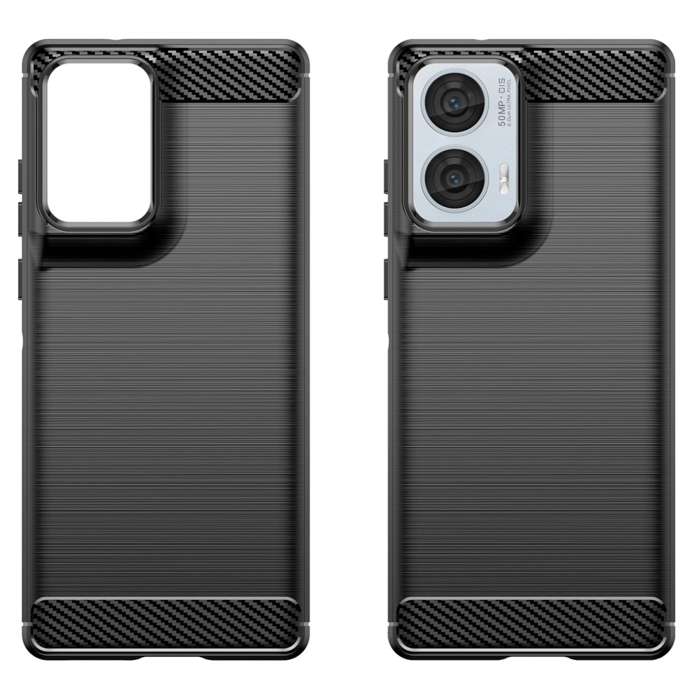 Funda TPU Brushed Motorola Moto G75 Black