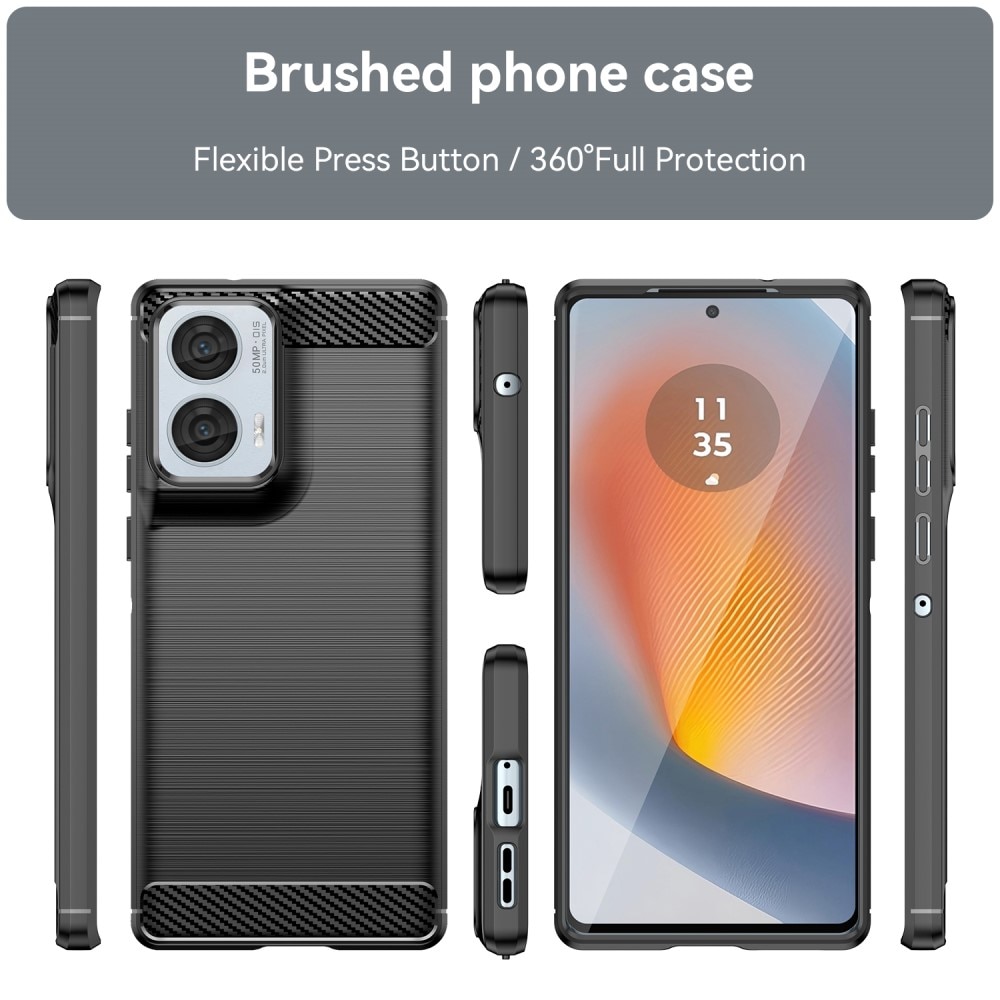 Funda TPU Brushed Motorola Moto G85 Black