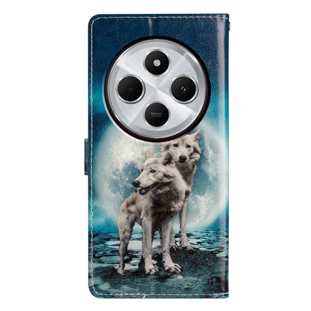 Funda cartera Xiaomi Redmi 14C lobos