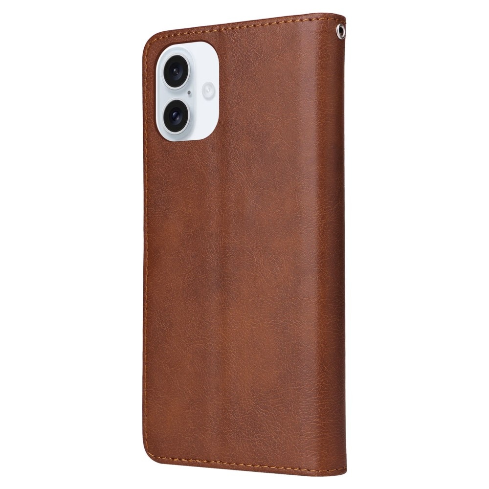 Funda magnética iPhone 16 marrón