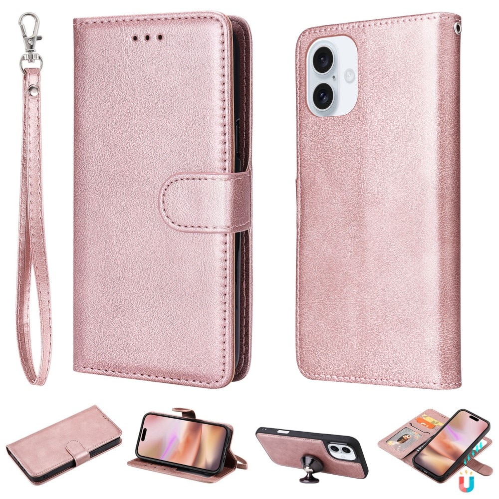 Funda magnética iPhone 16 rosado