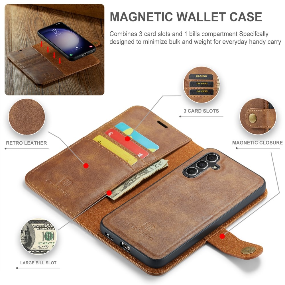 Cartera Magnet Wallet Samsung Galaxy S24 FE Cognac