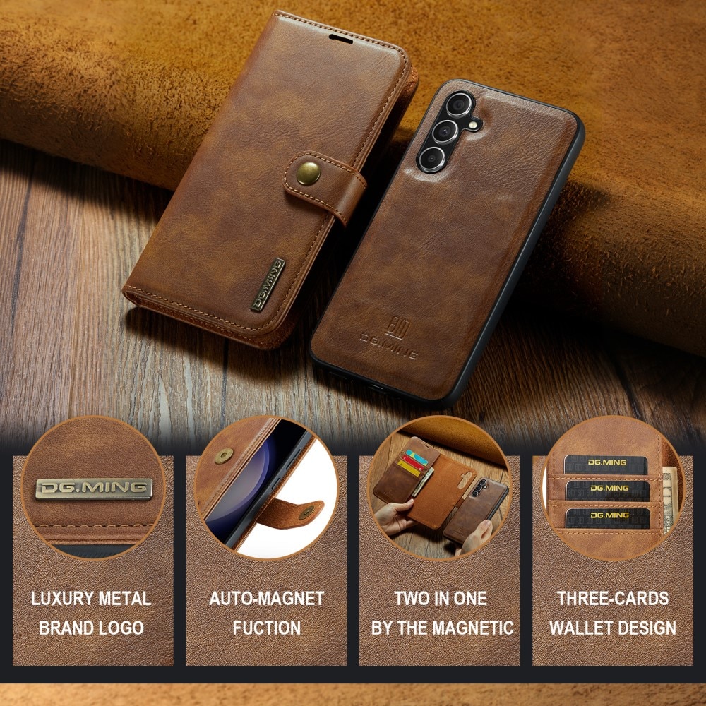 Cartera Magnet Wallet Samsung Galaxy S24 FE Cognac