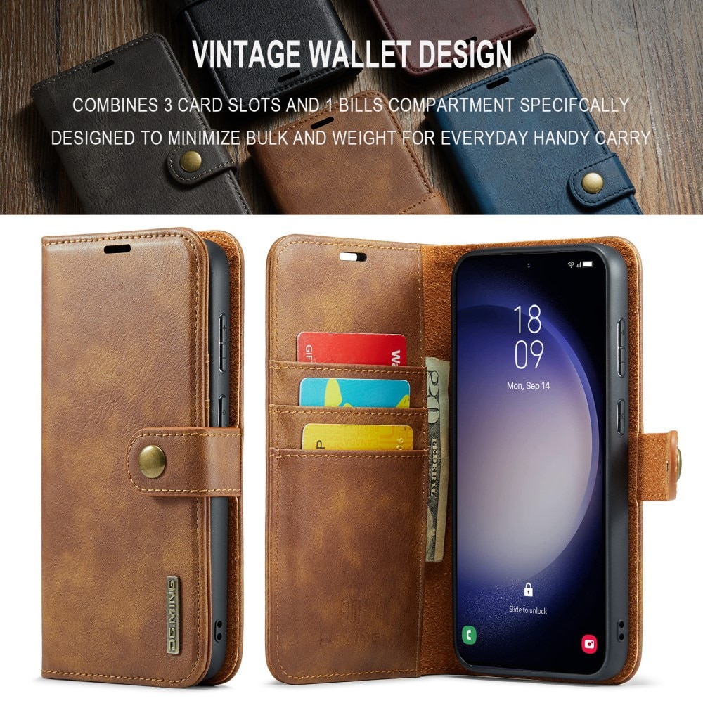 Cartera Magnet Wallet Samsung Galaxy S24 FE Cognac